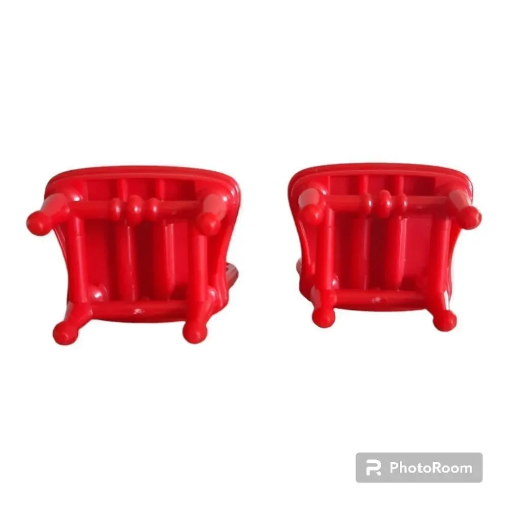 Fisher Price Loving Family Dollhouse Dining Room Red Chairs